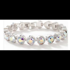 Touchstone Crystal by Swarovski ice bracelet aurore boreale So sparkly BNIB